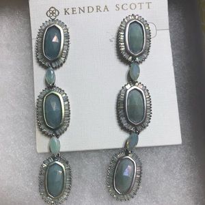 💎 Kendra Scott amazonite luxe earrings💎 HTF